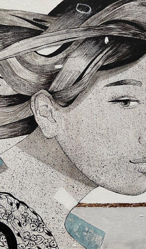 Lightness in every line | Portrait of a woman | Oil portrait by Kate Kulish