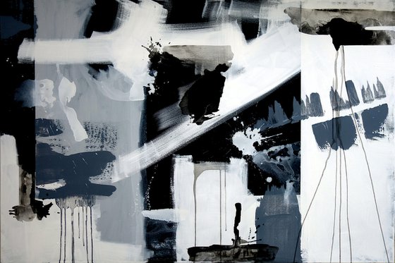 XXL Abstraction No. 02269 black & white