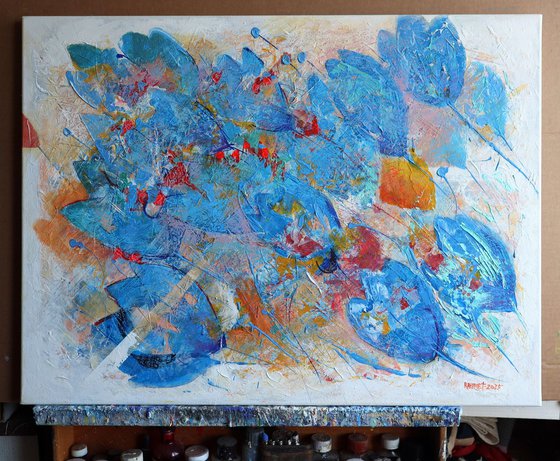 Fantasy with Blue Tulips