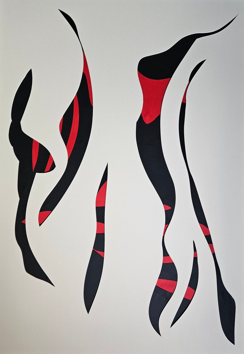 Surrealistic Abstract Collage By Stefano Mazzolini, 28 X 41", Erbil, Original Artwork