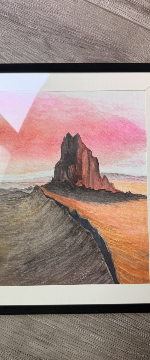 Ship Rock- New Mexico by Alan Horne Art Originals