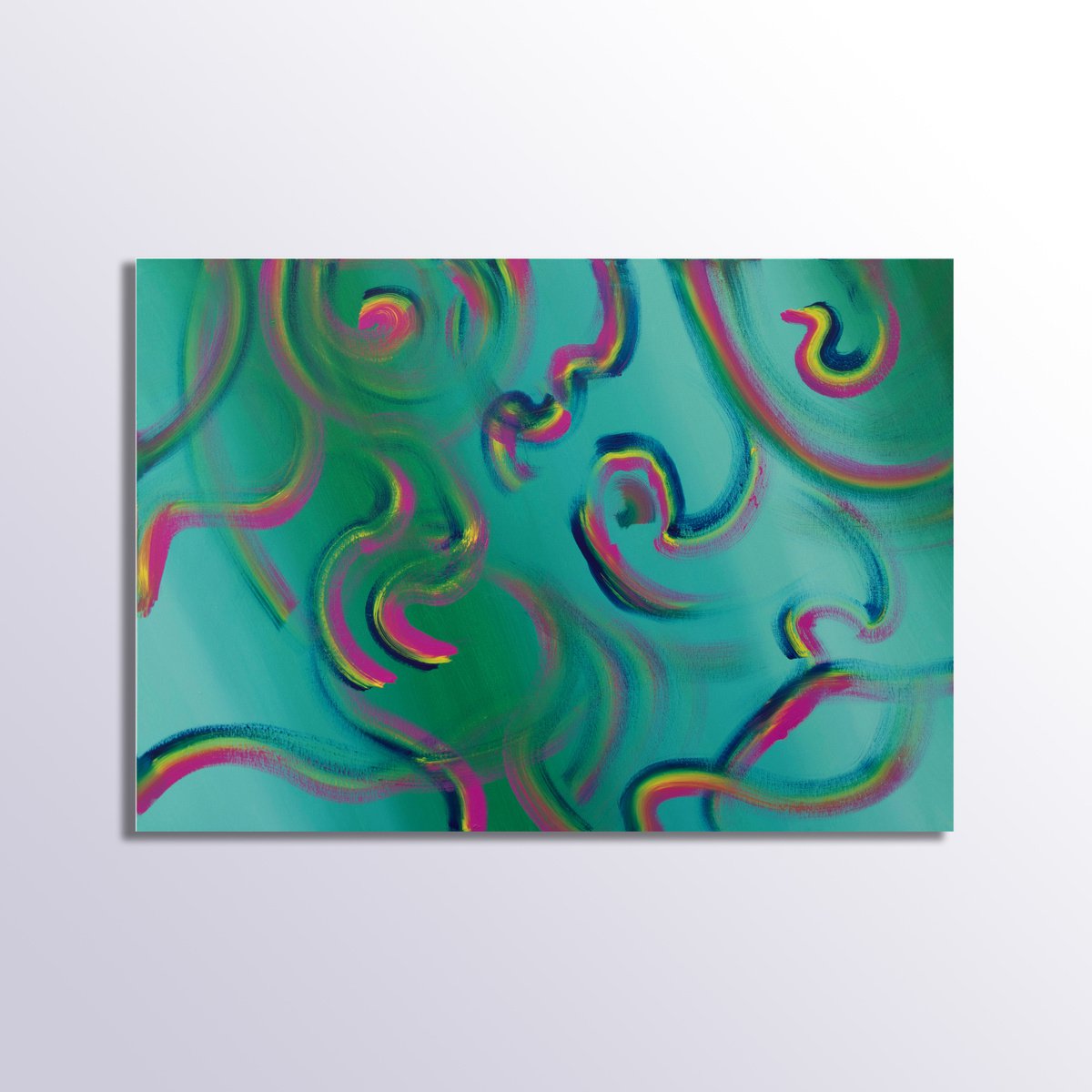 Abstract Acrylic Painting By Davide De Palma, 39 X 28, Let