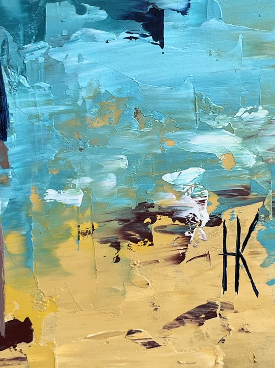 Couple Positano Original Painting