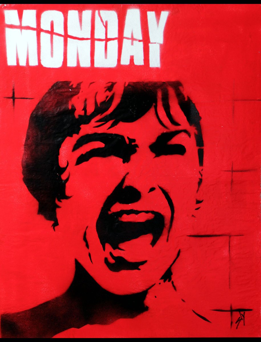 Expressive Portrait Watercolour By Juan Sly, 22 X 29", Monday (Dt), Original Artwork