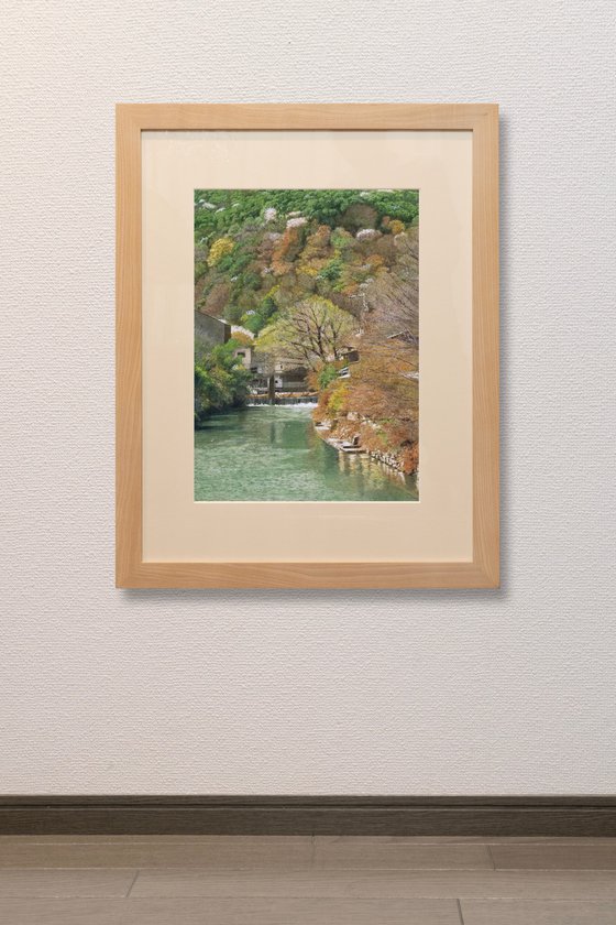 Spring Mountain and River Landscape