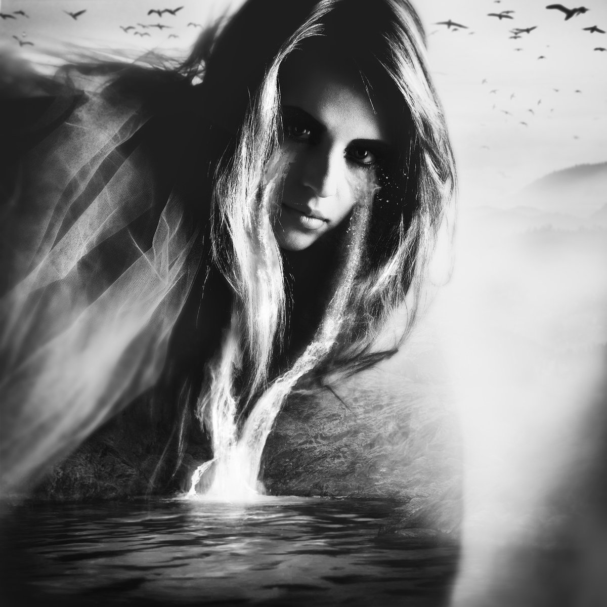 Waterfalls of tears by Yuliia Savenko