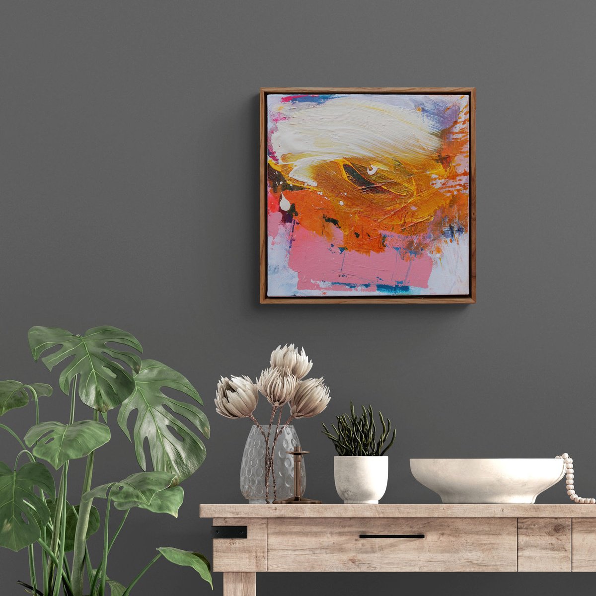 Expressive Painting , Color Stories (Of Brush Strokes And Beyond) 4 By Daniela Schweinsberg, 13 X 13, Artwork For Sale On Artfinder