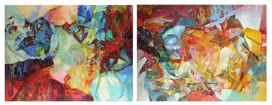 Oriental tale (diptych) 240x90