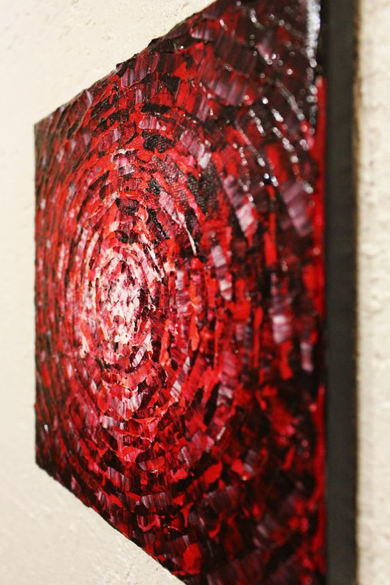 Small shine of red glow