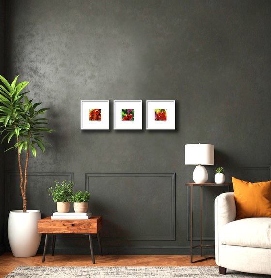 Encaustic Floral Collection 1