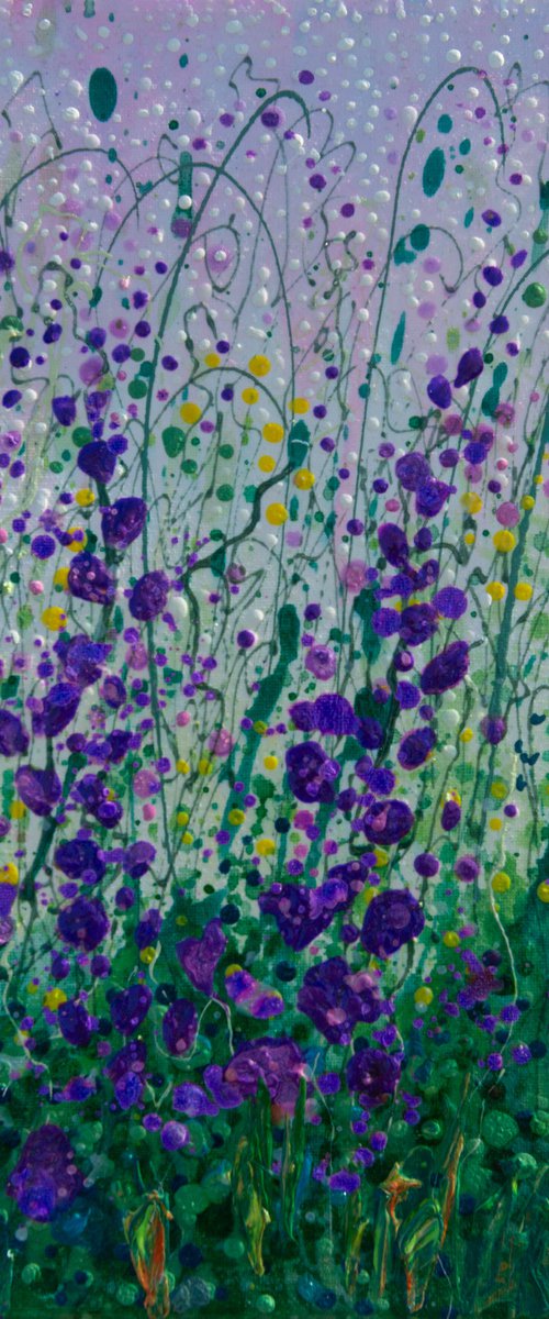 Pollock Wildflowers Commission by Lena Owens at OLena Art