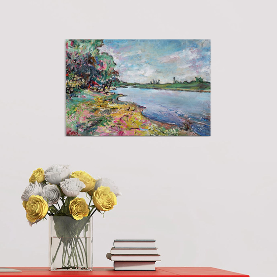 “The Riverbank. May.”