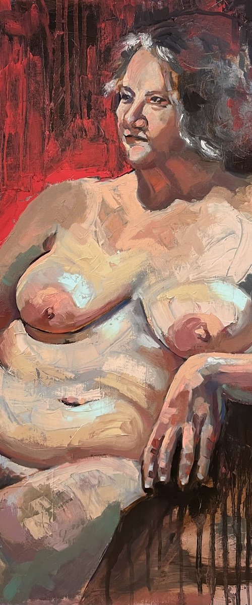 Reclined Nude by Madison Hope Reid
