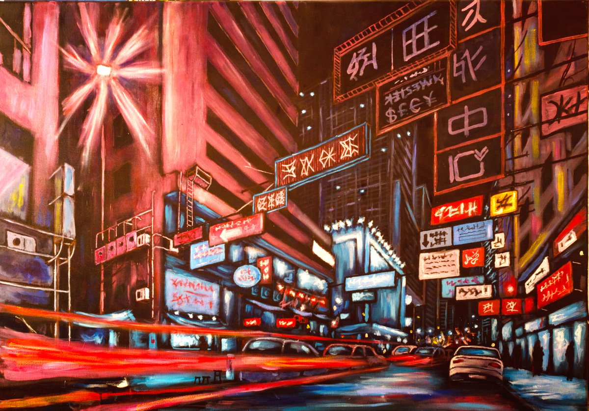 Urban And Pop Acrylic Painting , We Do Not Sleep By Tiziano Marasco, 39 X 28, Artwork For Sale On Artfinder