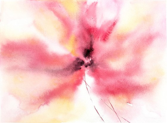 Pink abstract flowers