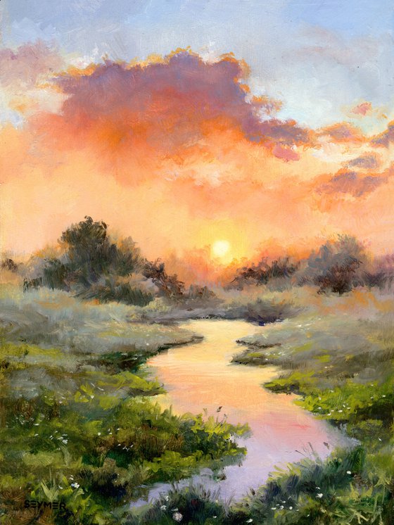'Sunset on the river'