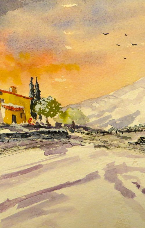 Snow in Provence by Brian Tucker