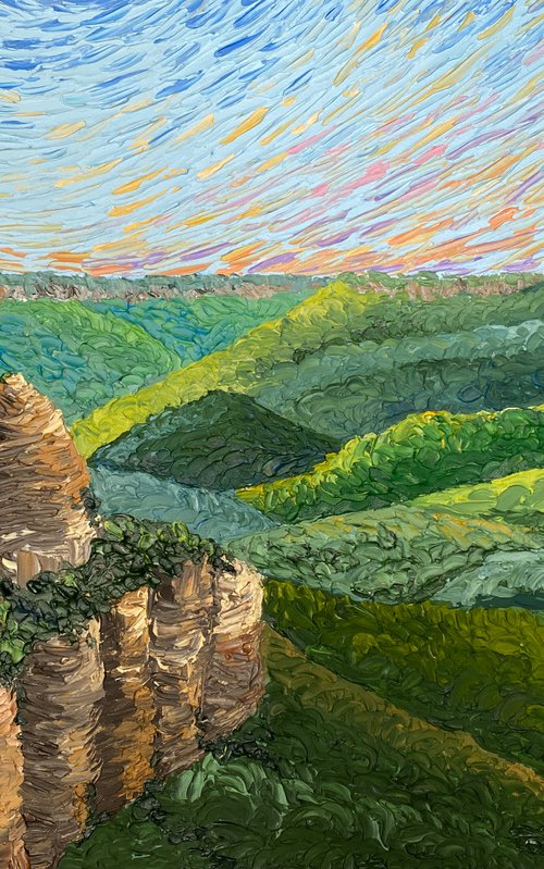 Blue mountains by Guzaliya Xavier