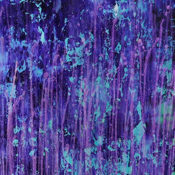 Torrential purple storm (A closer look) Acrylic painting by Nestor Toro ...