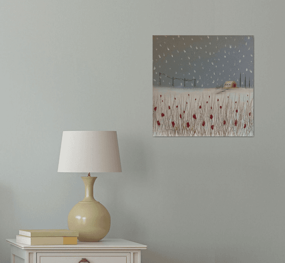 “Snowfall” 40x40x2cm