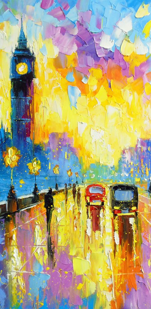 London's Evening Glow by Olha Darchuk