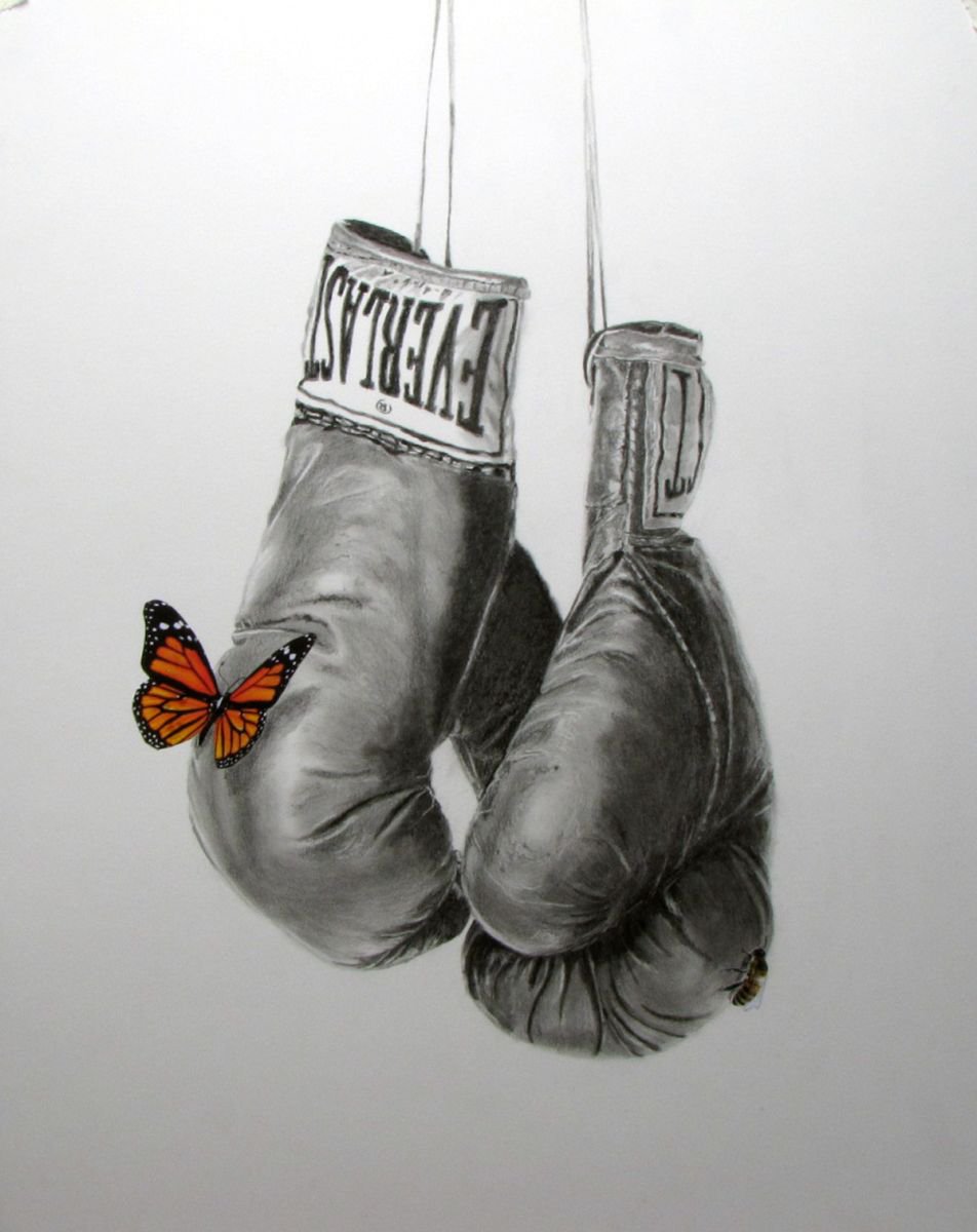 Float Like A Butterfly Sting Like A Bee Drawing By Raffaella Bertolini Artfinder