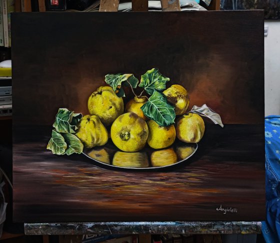 Still life with quinces
