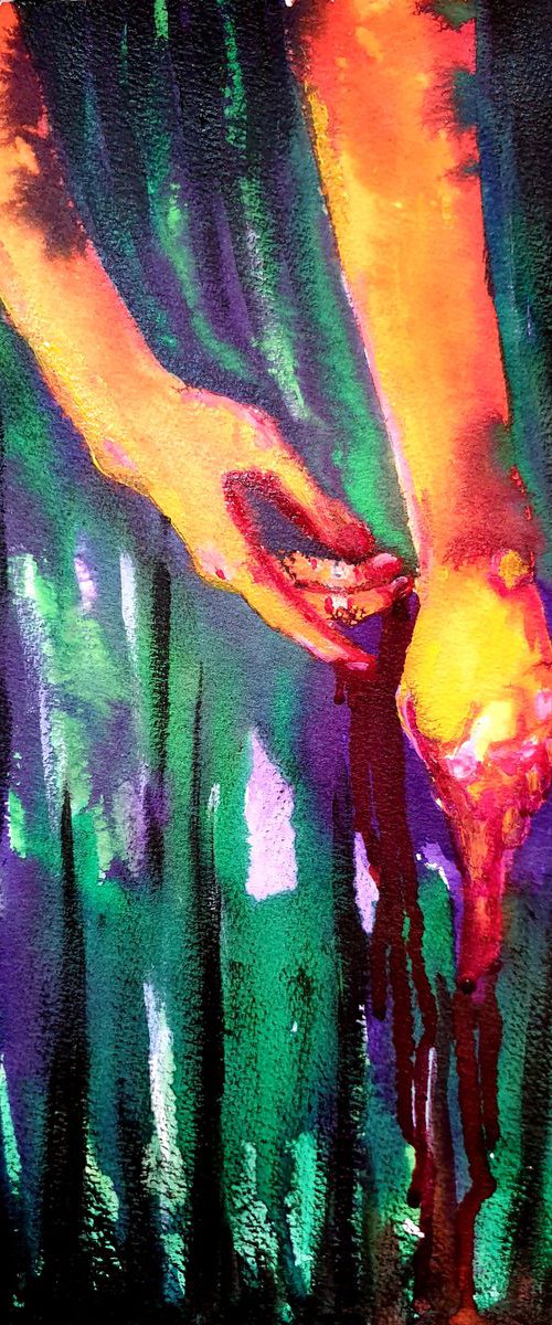 Red Handed No 3 by Leezee Lee ( Georgiana L. Nicolae)