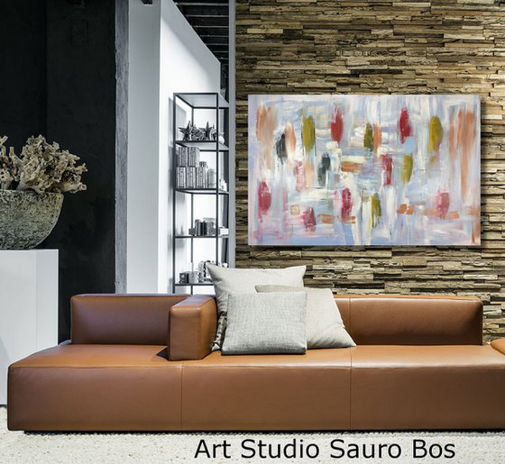 large paintings for living room/extra large painting/abstract Wall Art/original painting/painting on canvas 120x80-title-c745