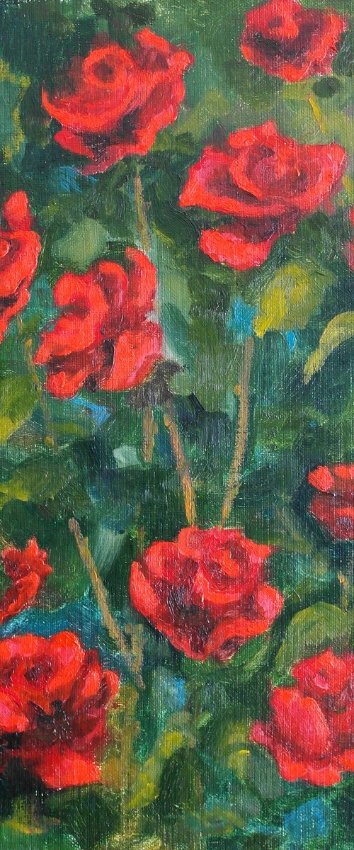 Dark Red Roses by Juri Semjonov