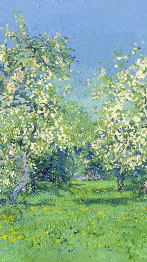 Apple trees in bloom. Kolomenskoye by Simon Kozhin