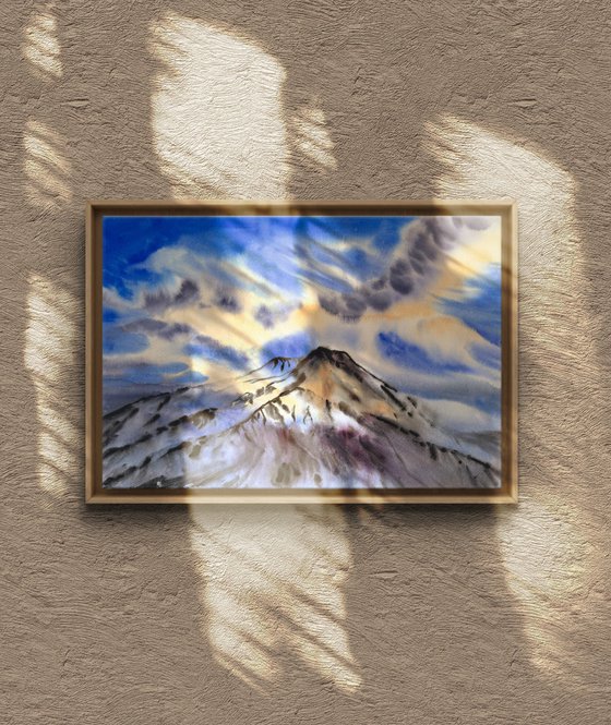Majestic clouds Volcano Etna