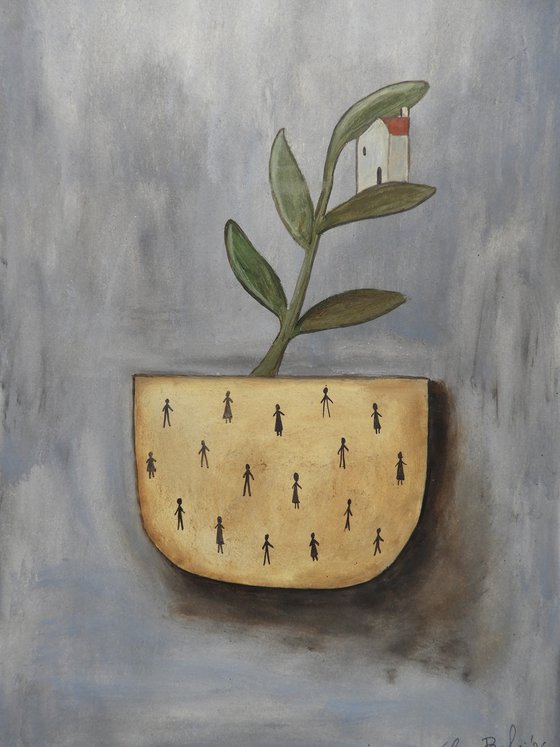 The potted plants, set of 3