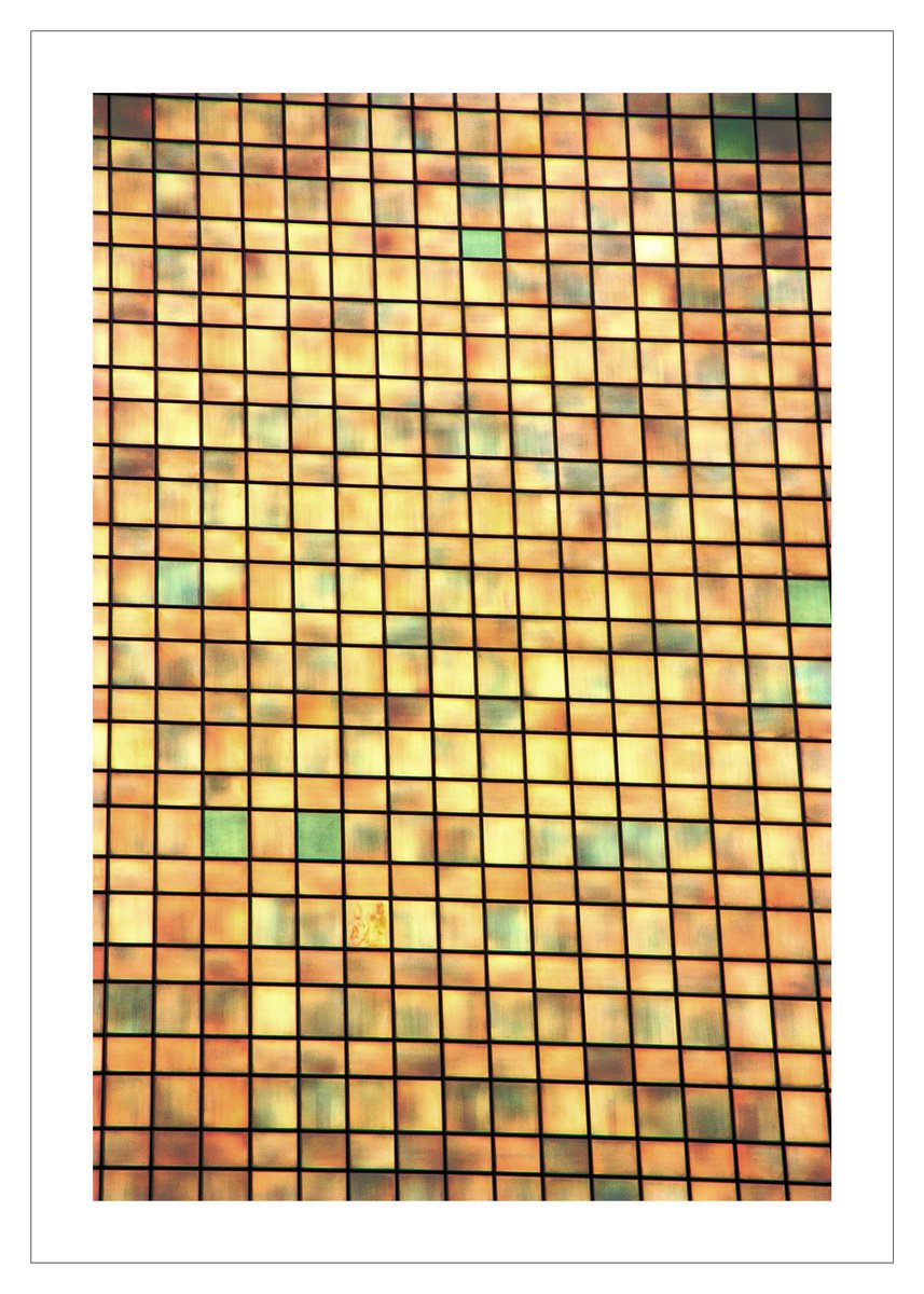 Geometric Abstract Photograph By Beata Podwysocka, 20 X 28, Facade 46, Original Artwork