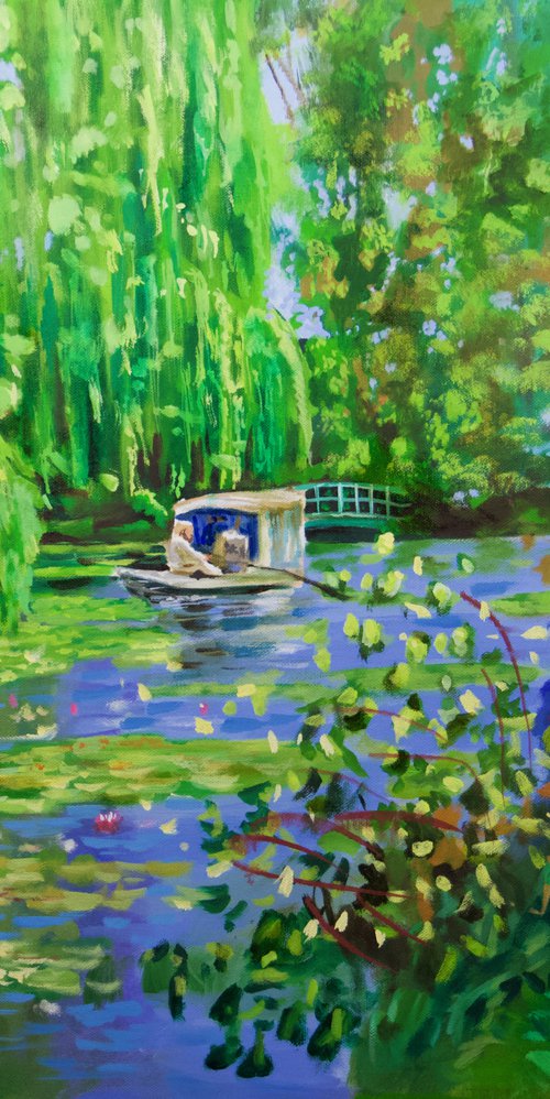 Monet water lily pond by Gordon Bruce