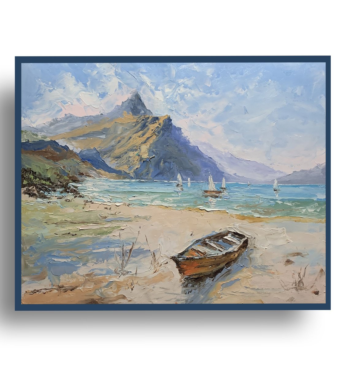 Coastal Serenity. By Vita Schagen, 20 X 16, Artwork For Sale On Artfinder