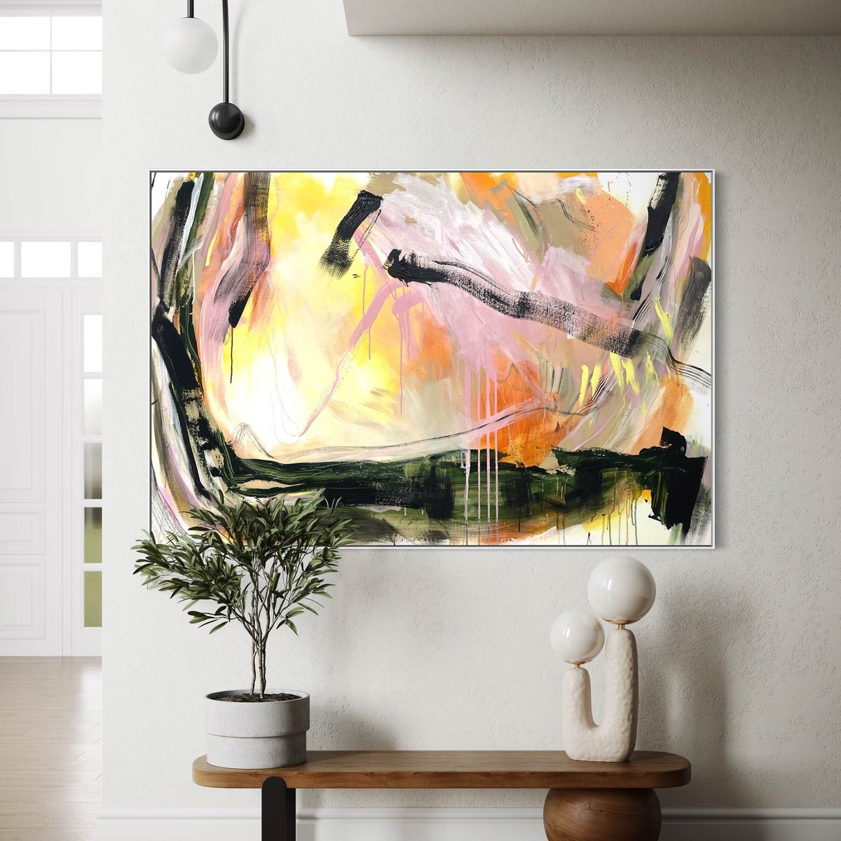 Abstract Acrylic Painting By Cheryl Harrison, 59 X 39, Explorer, Original Artwork