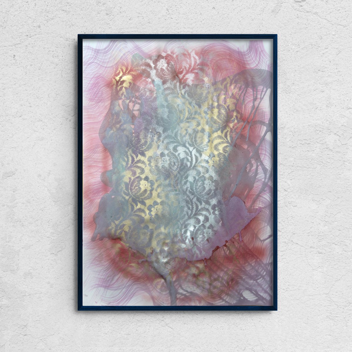 Abstract Acrylic Painting By Anatoliy Menkiv, 24 X 33, Dialogue That Didn