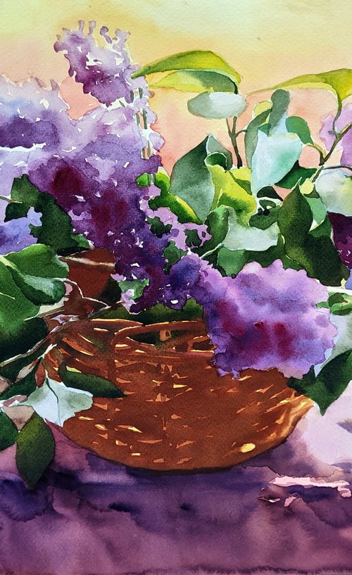 Lilac bouquet by Yuryy Pashkov
