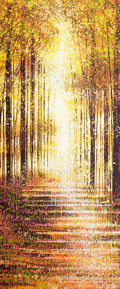 Golden Autumn Forest Path by Marc Todd