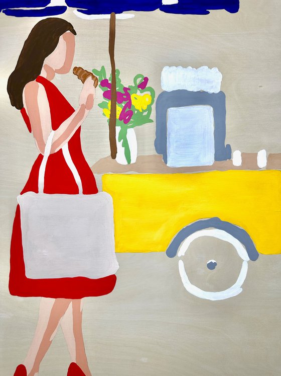 Snapshots of Summer Market 64cm x 94.5cm