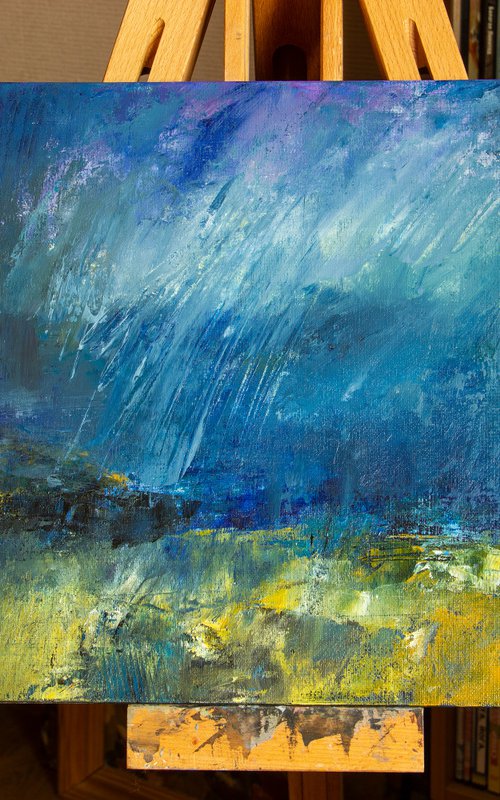 Series “Seas and Oceans”. Rain Over The Sea by Irina Bocharova