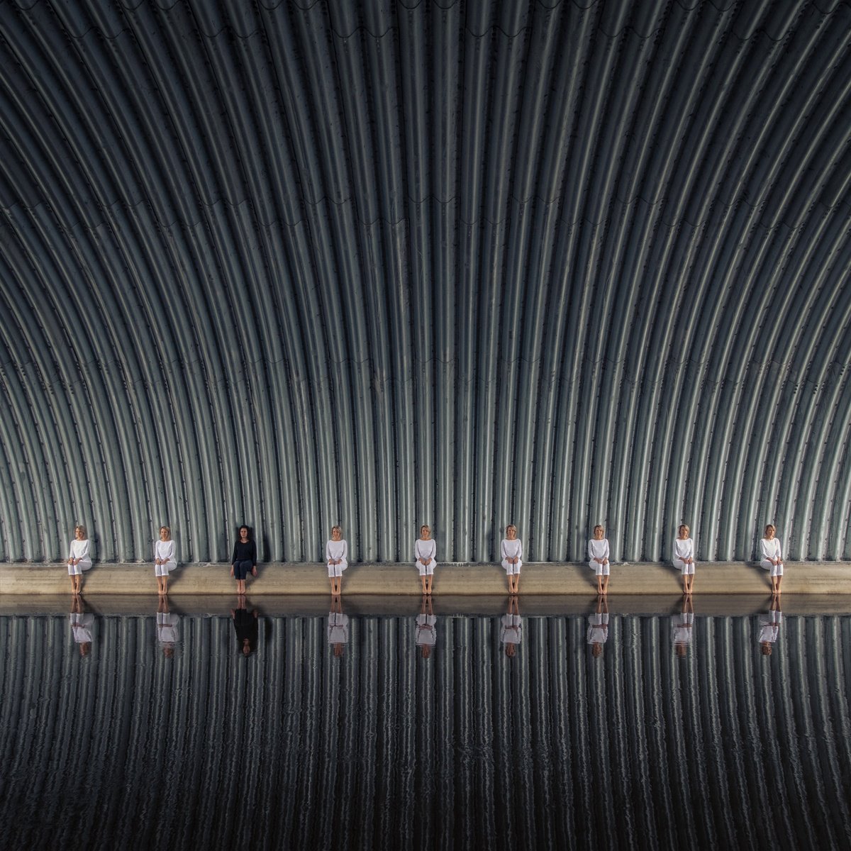 Surrealistic Portrait Photograph By Kachna Lipa, 28 X 28", Individuality, Original Artwork