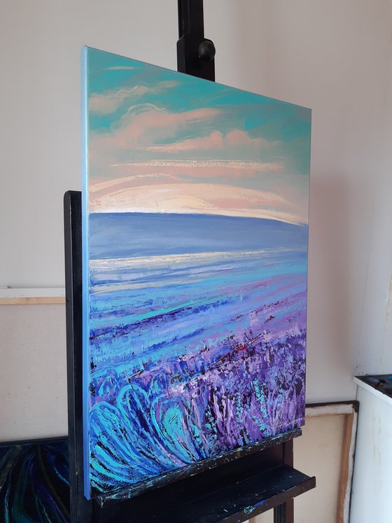 Purple Field 50x70cm