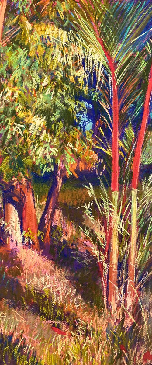 Red palms by John Cottee