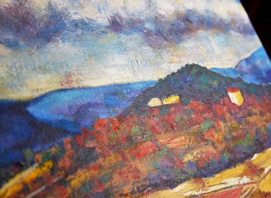 Landscape study, Gard, Autumn
