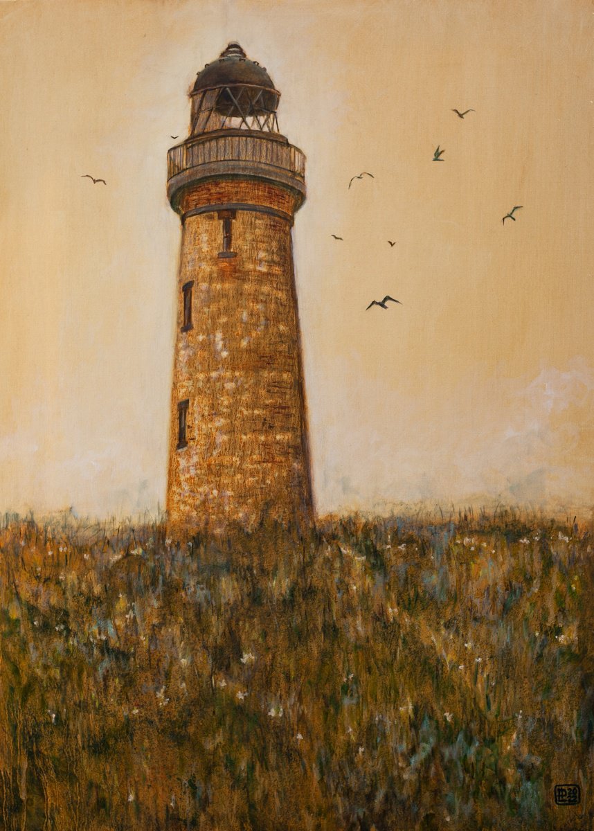 Buddon Ness Lighthouse by Liudmila Pisliakova