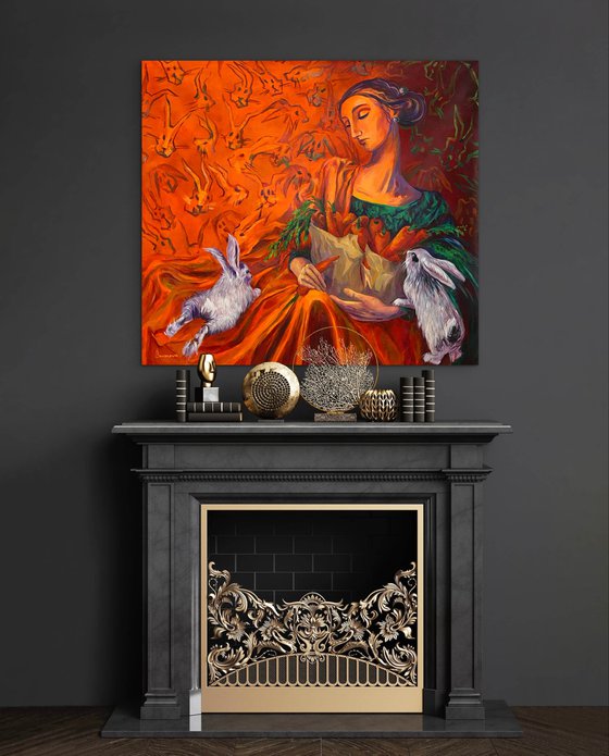 Madonna with Rabbits