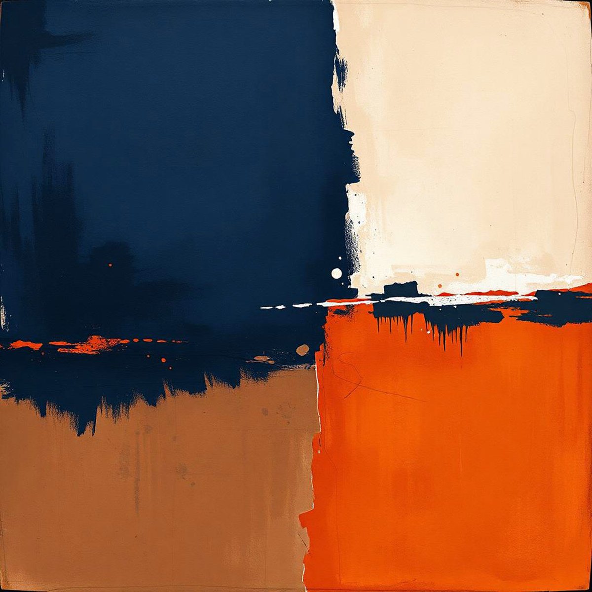 Abstract Giclee Print By Alessandro Butera, 35 X 35, Earth And Colors, Original Artwork