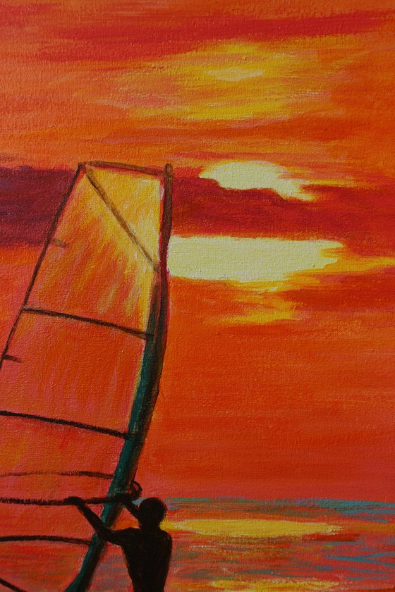 Towards the sunset, 50*50